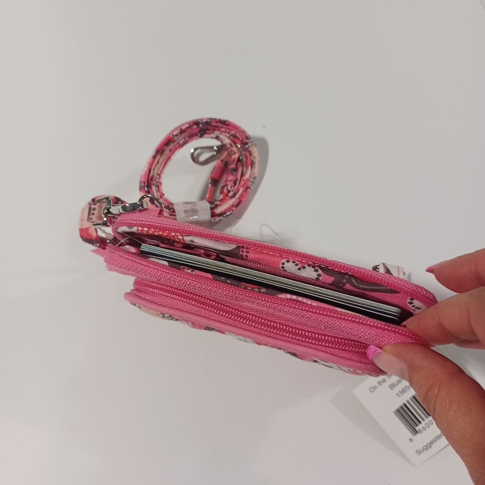 Vera Bradley Pink Wallet And Crossbody - Picture 11 of 11